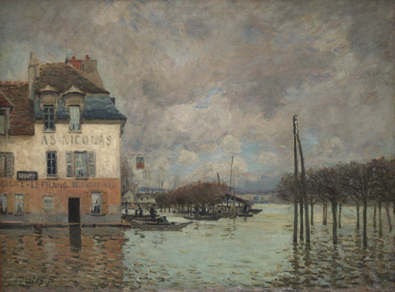 Linondation a Port-Marly alkotó: Alfred Sisley