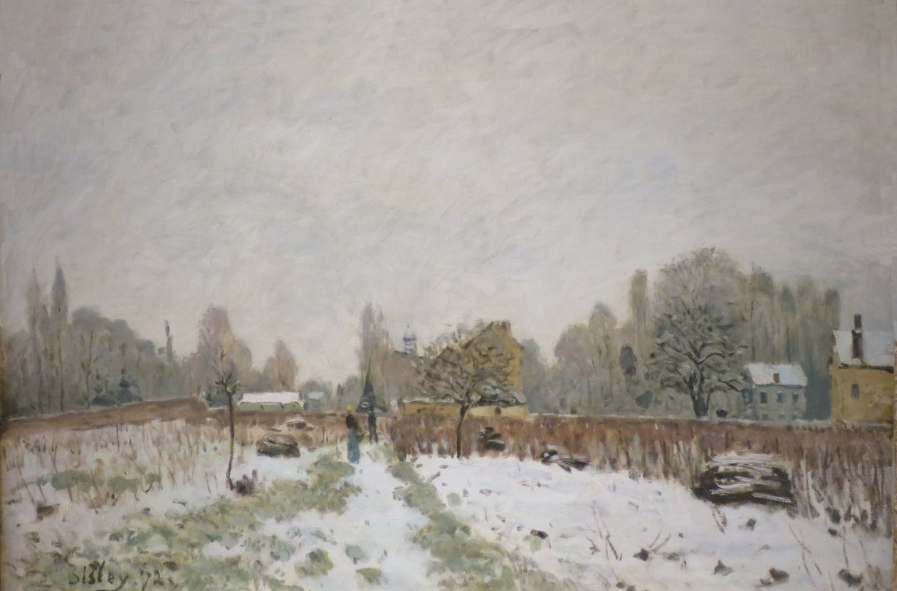 Louveciennes a hóban alkotó: Alfred Sisley