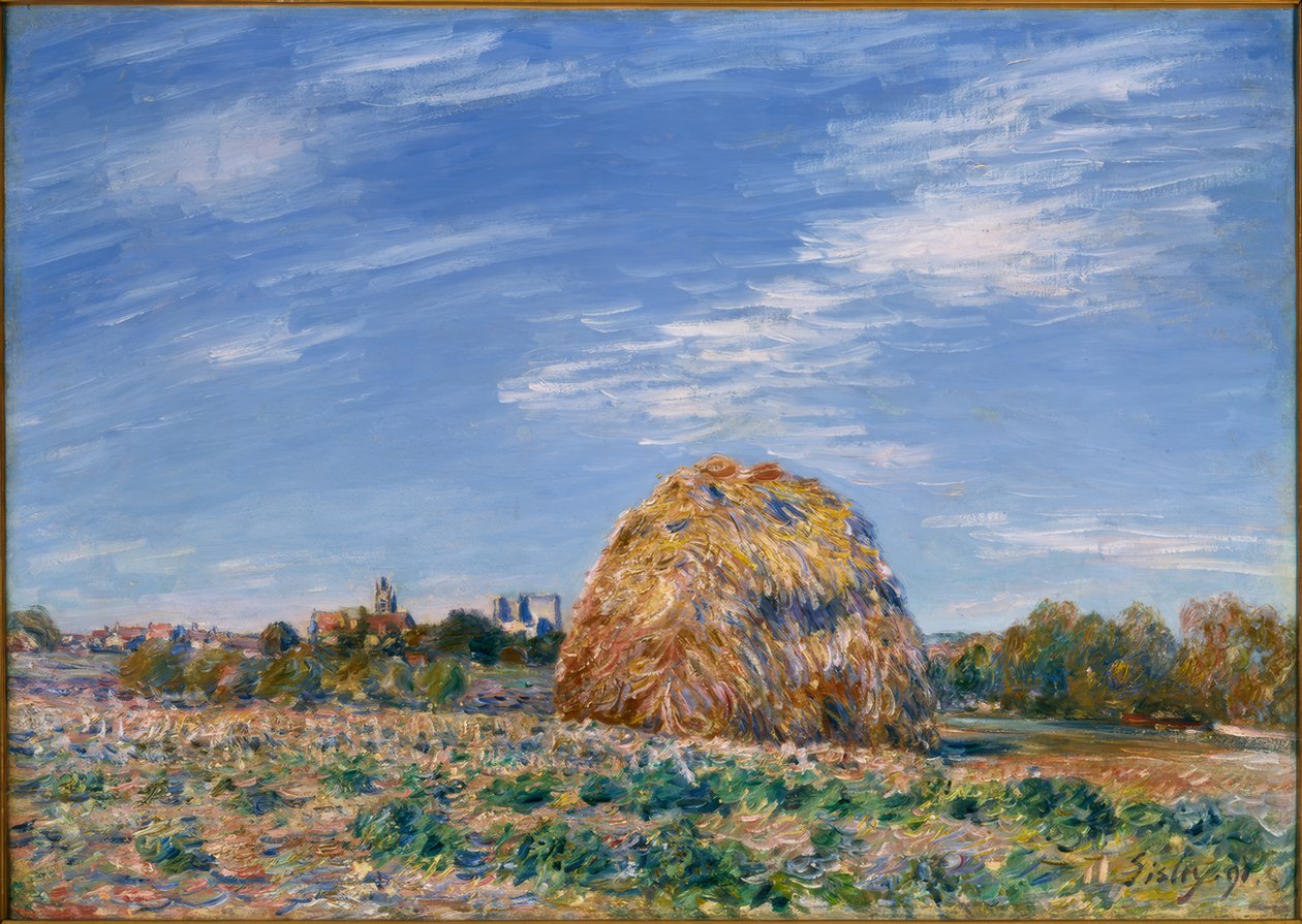 Malomkő a Loing partján alkotó: Alfred Sisley