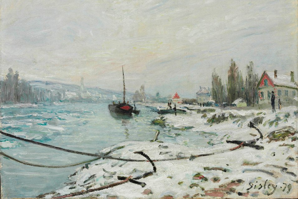 Kikötési vonalak alkotó: Alfred Sisley