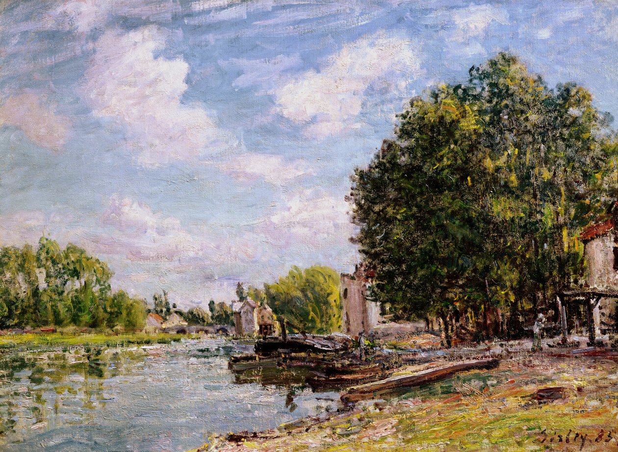 Moret-sur-Loing, 1885 alkotó: Alfred Sisley