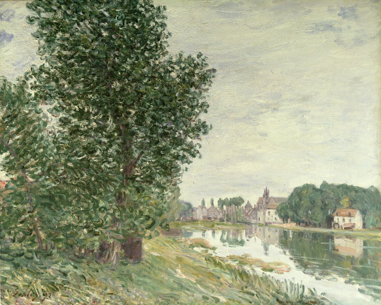 Moret-sur-Loing, 1892 alkotó: Alfred Sisley