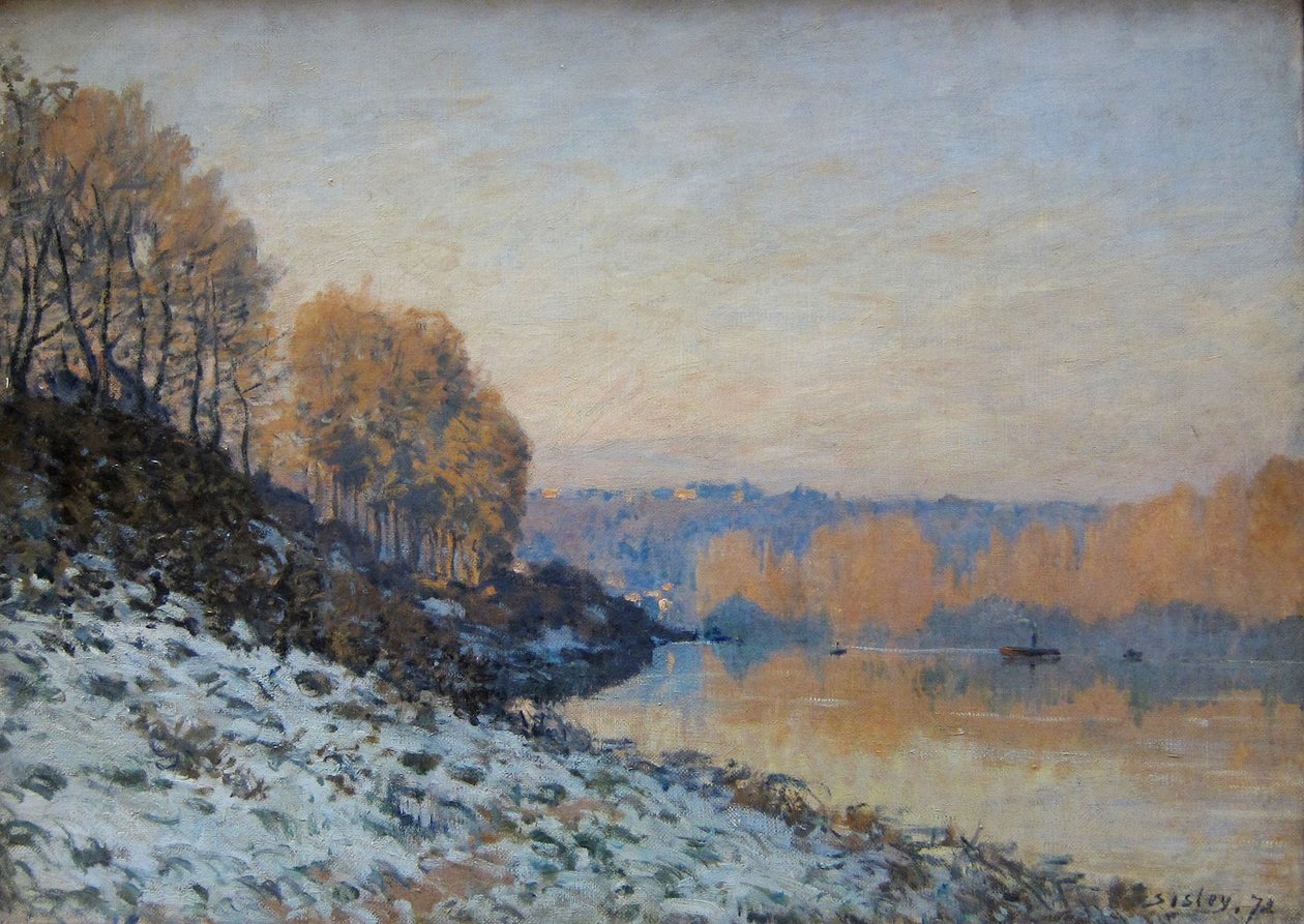 Port Marly, dér alkotó: Alfred Sisley