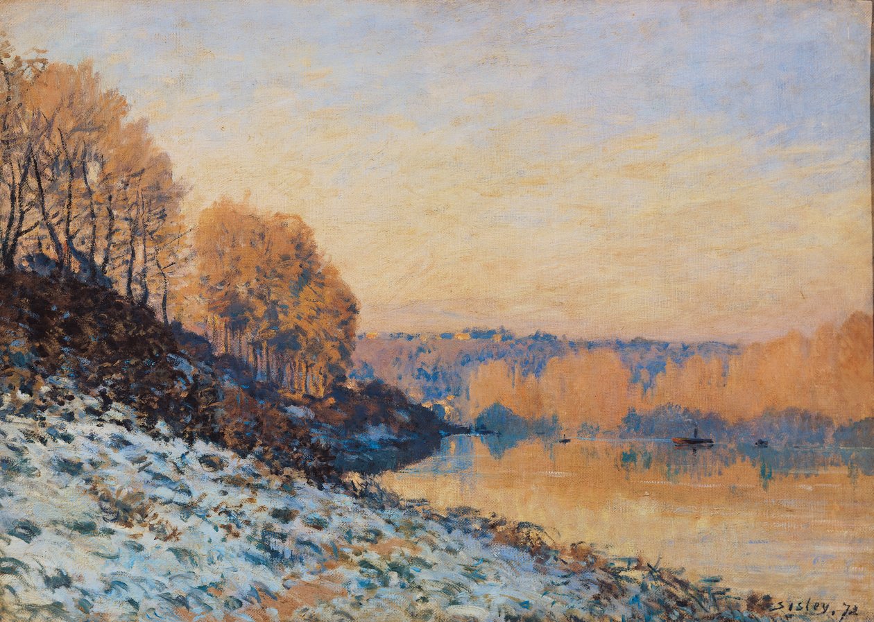 Port-Marly, White Frost, 1872 alkotó: Alfred Sisley