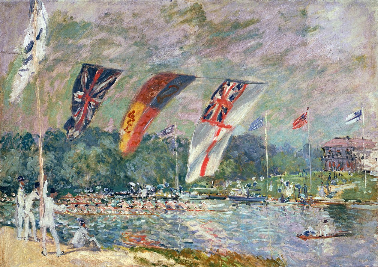 Regatta Moleseyben, 1874 (lásd még: 144130) alkotó: Alfred Sisley
