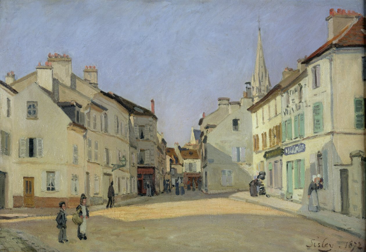 Rue de la Chaussee, Argenteuil, 1872 alkotó: Alfred Sisley
