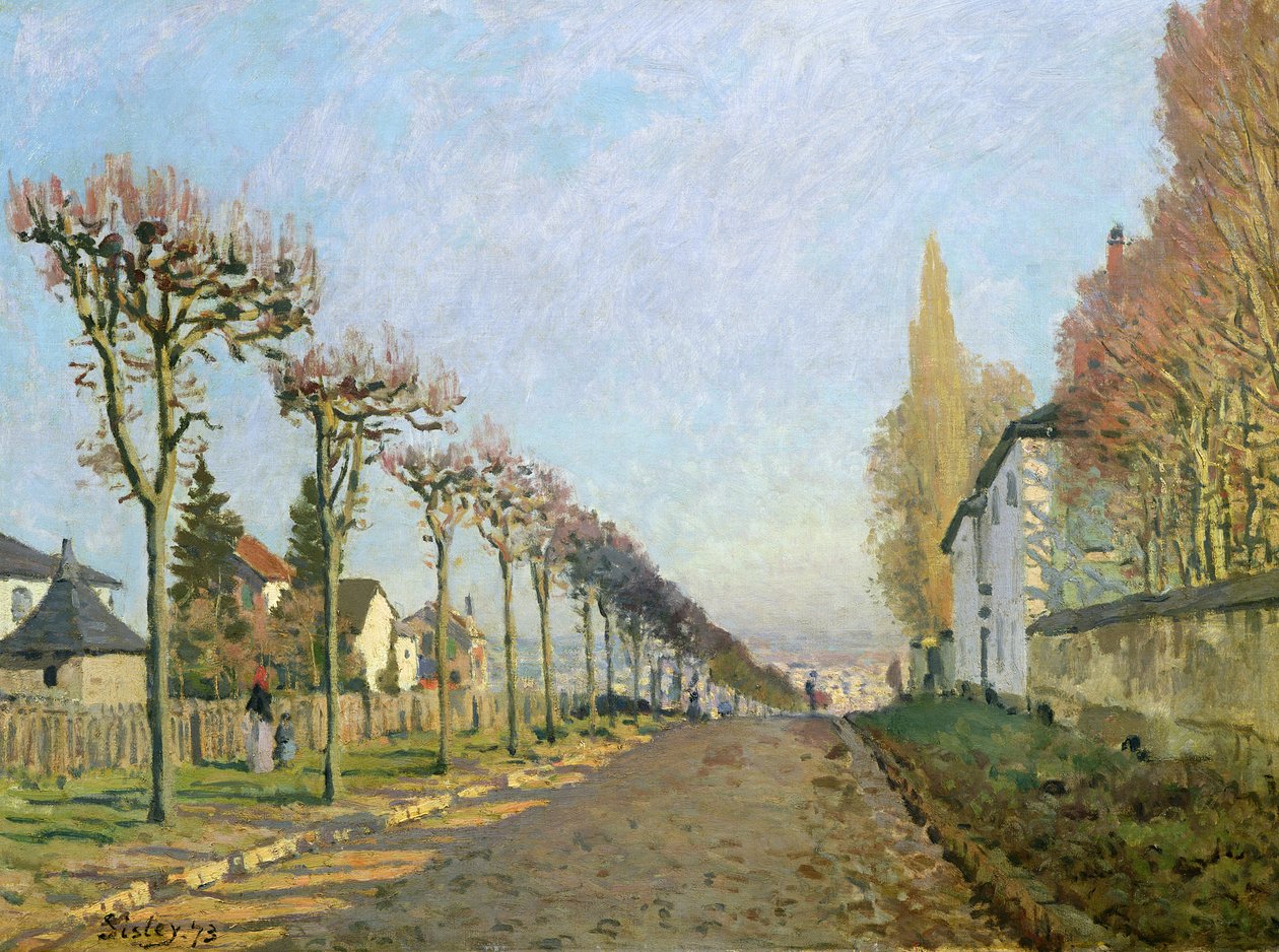 Rue de la Machine, Louveciennes, 1873 alkotó: Alfred Sisley