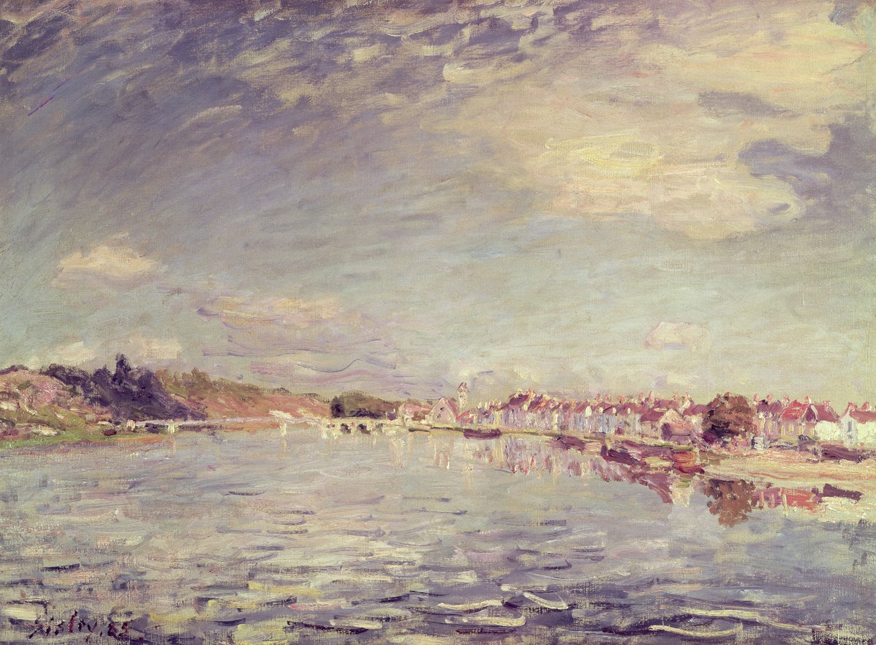 Saint-Mammes, 1885 alkotó: Alfred Sisley