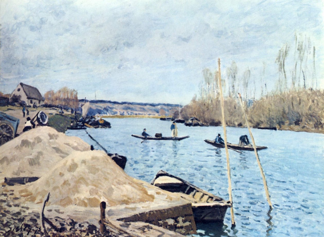 Szajna Port Marly közelében alkotó: Alfred Sisley