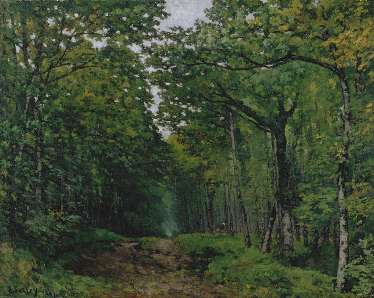 A gesztenyefák sugárútja La Celle-Saint-Cloudban, 1867 alkotó: Alfred Sisley