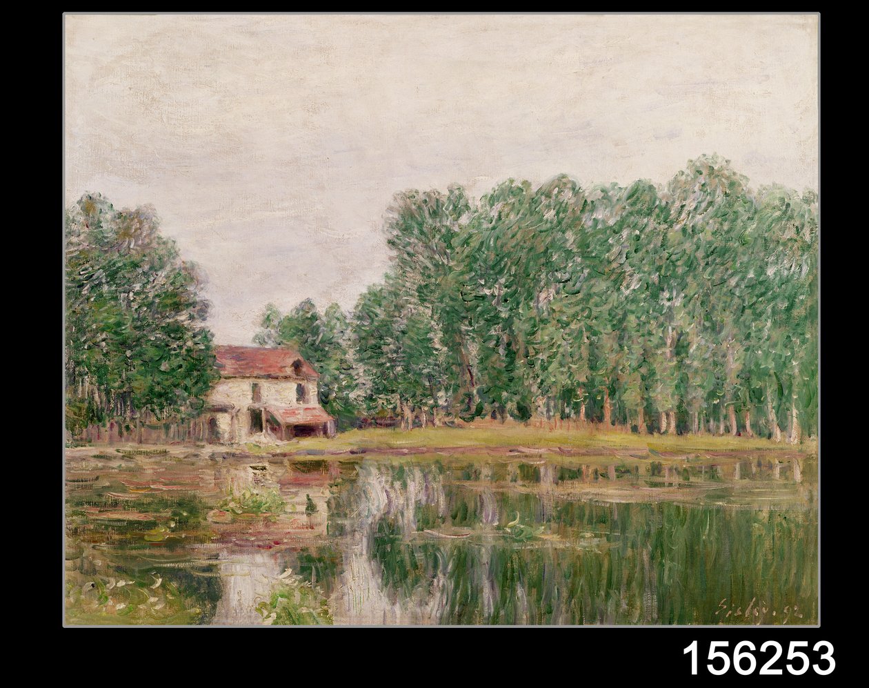 A csatorna partja, Moret-sur-Loing, 1892 alkotó: Alfred Sisley