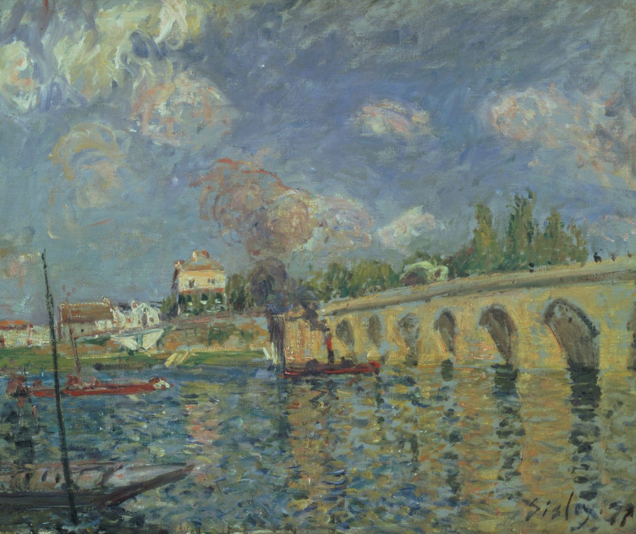 A híd, 1871 alkotó: Alfred Sisley