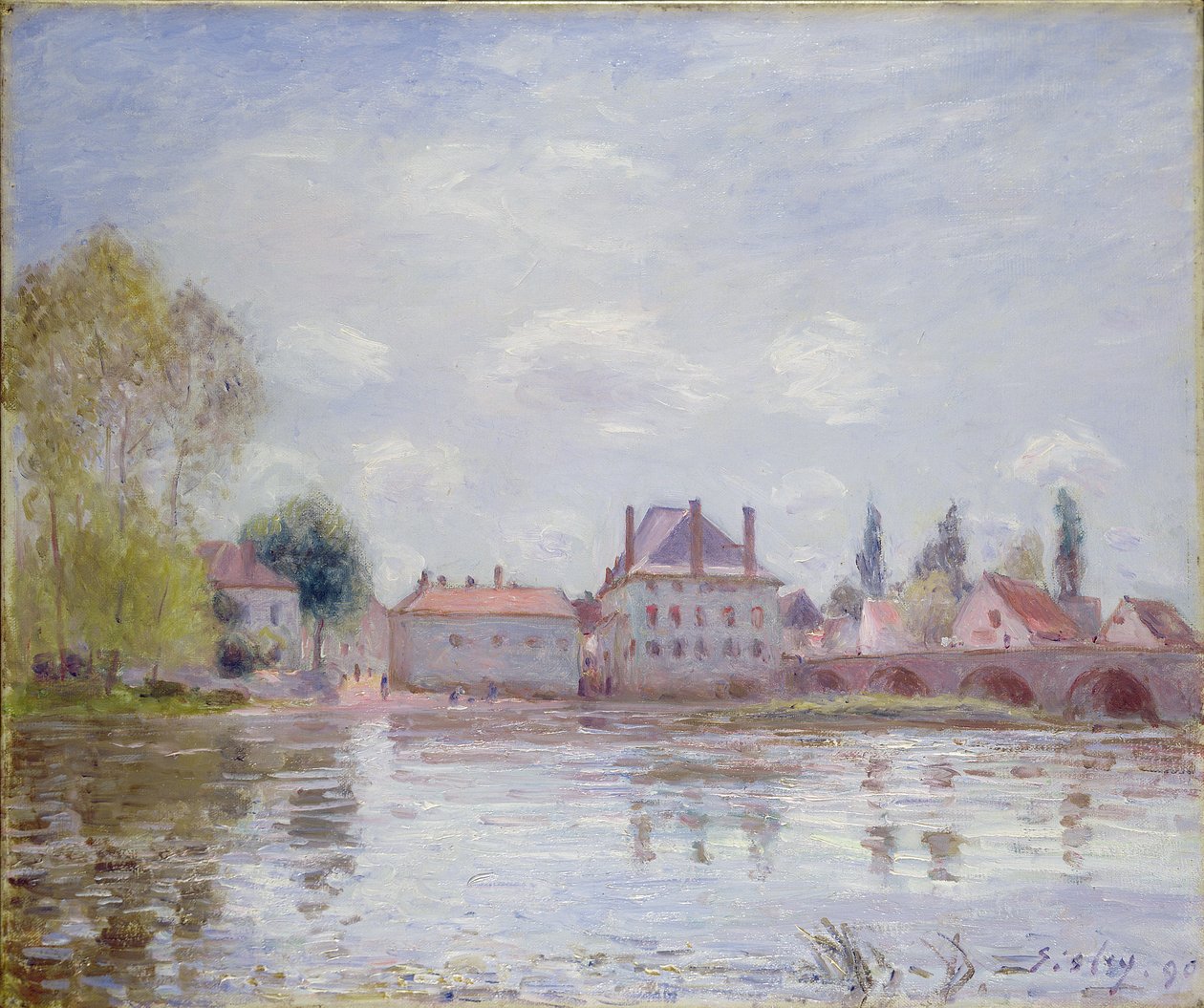 A Moret-sur-Loing-i híd, 1890 alkotó: Alfred Sisley