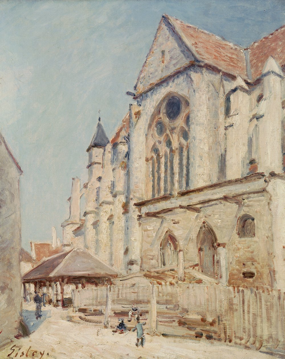 A Moret-i templom alkotó: Alfred Sisley