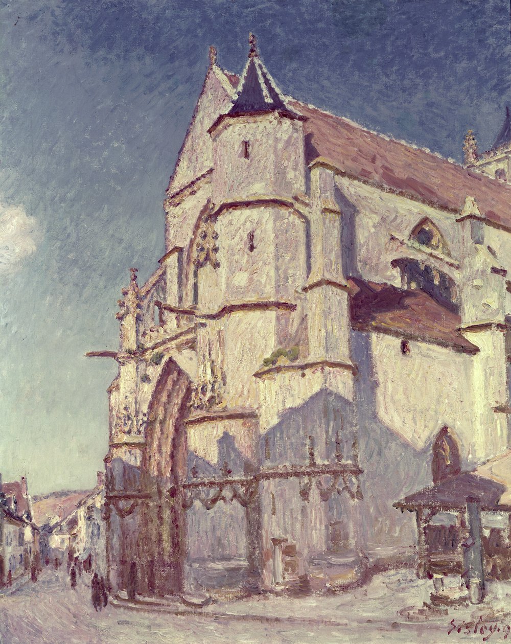 A Moret-i templom, 1894 alkotó: Alfred Sisley