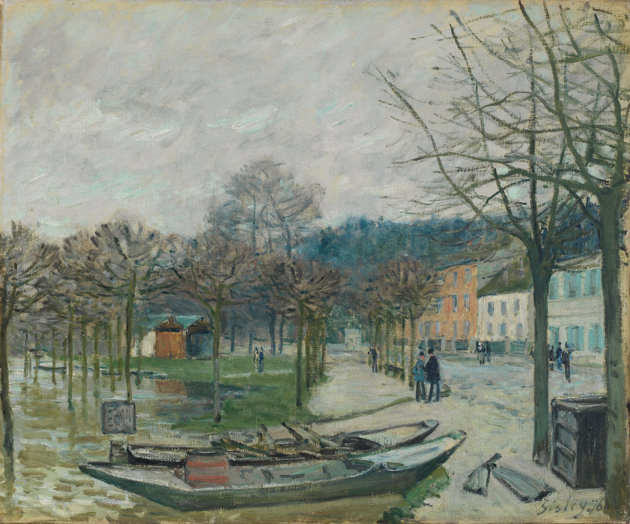 Az árvíz Port-Marlyban, 1876 alkotó: Alfred Sisley