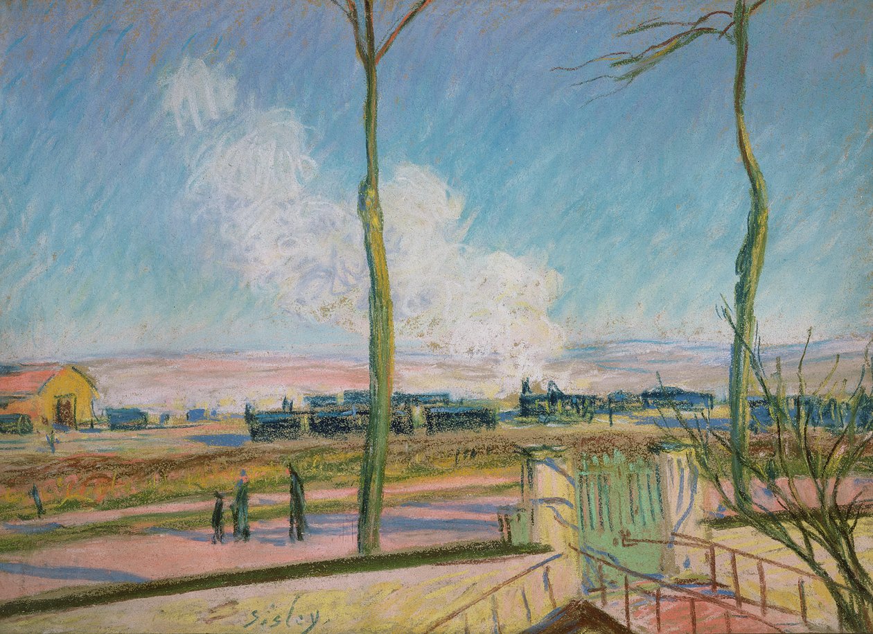 Az Áruállomás alkotó: Alfred Sisley