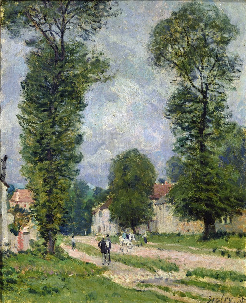 Az út Marly-le-Roi-ba, avagy The Road to Versailles, 1875 alkotó: Alfred Sisley