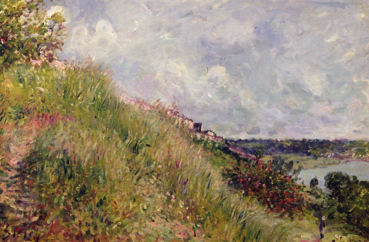 A Szajna, kilátás By lejtőire, 1881 alkotó: Alfred Sisley