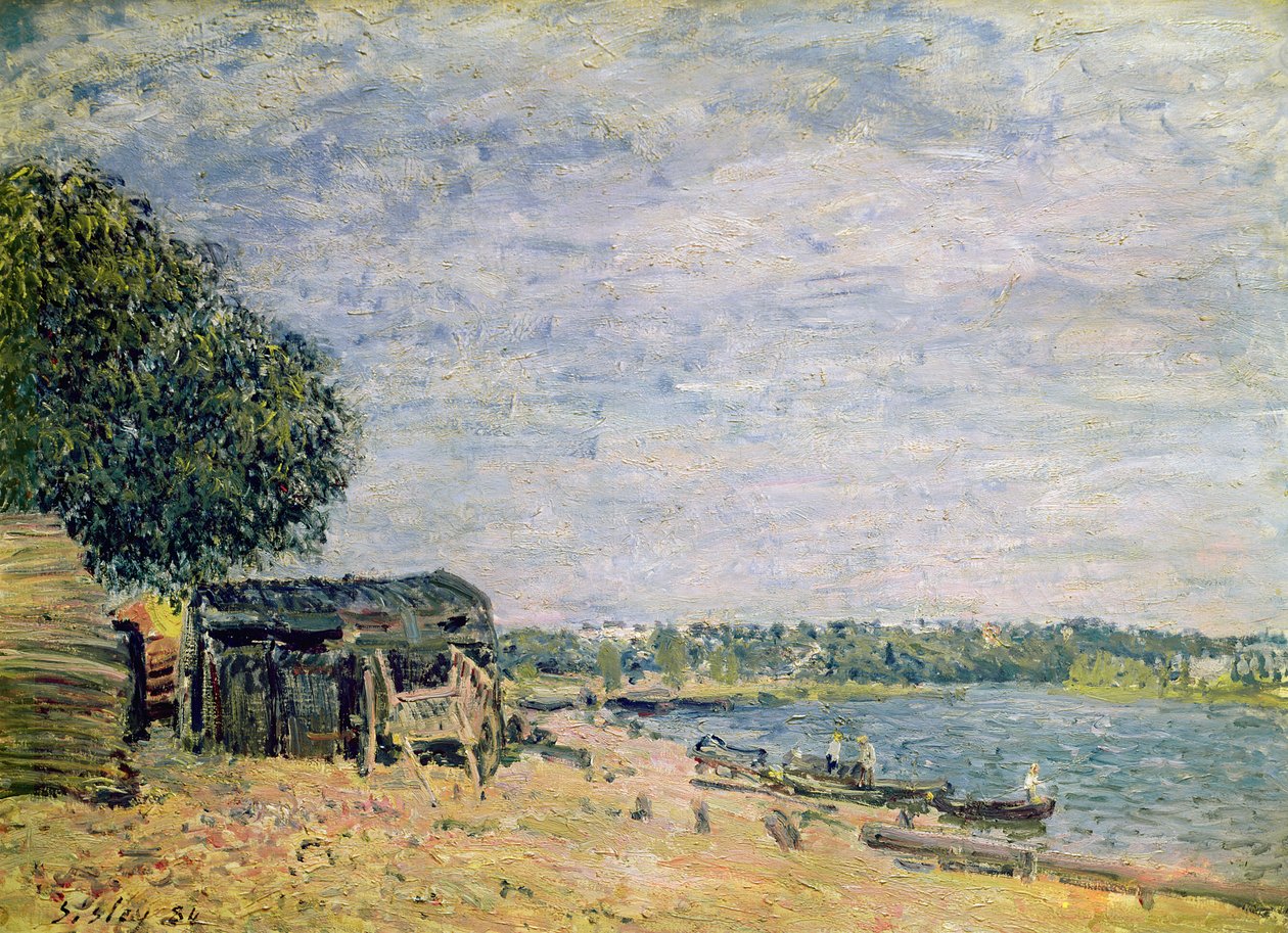 Saint-Mammes tája, 1884 alkotó: Alfred Sisley