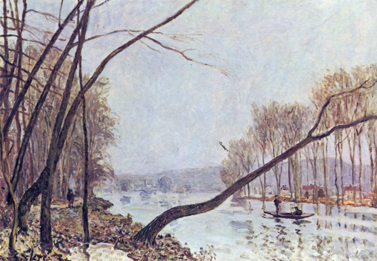A Szajna partja ősszel alkotó: Alfred Sisley