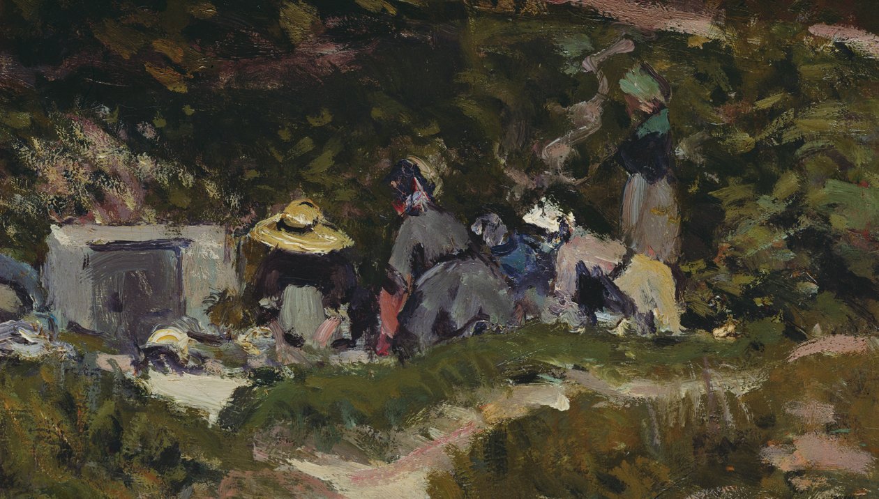 Női mosás olaj, vászon részletesen 340101 alkotó: Alfred Sisley