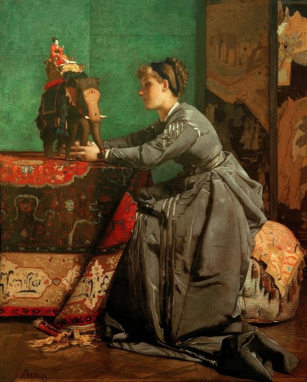 India Párizsban alkotó: Alfred Emile Stevens