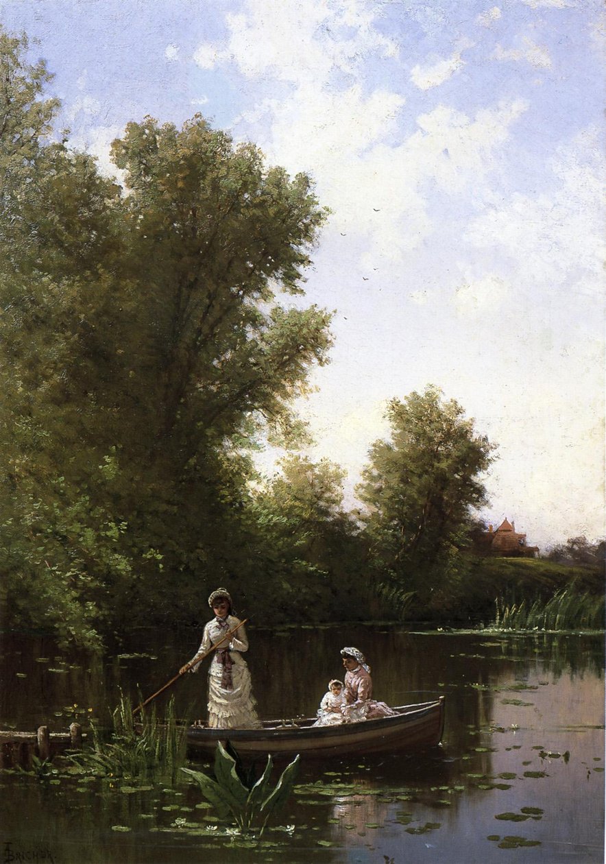 Csónakázás délután alkotó: Alfred Thompson Bricher