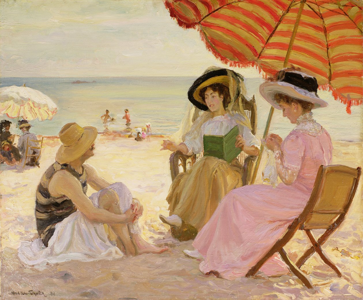A tengerpart, 1929 alkotó: Alfred Victor Fournier