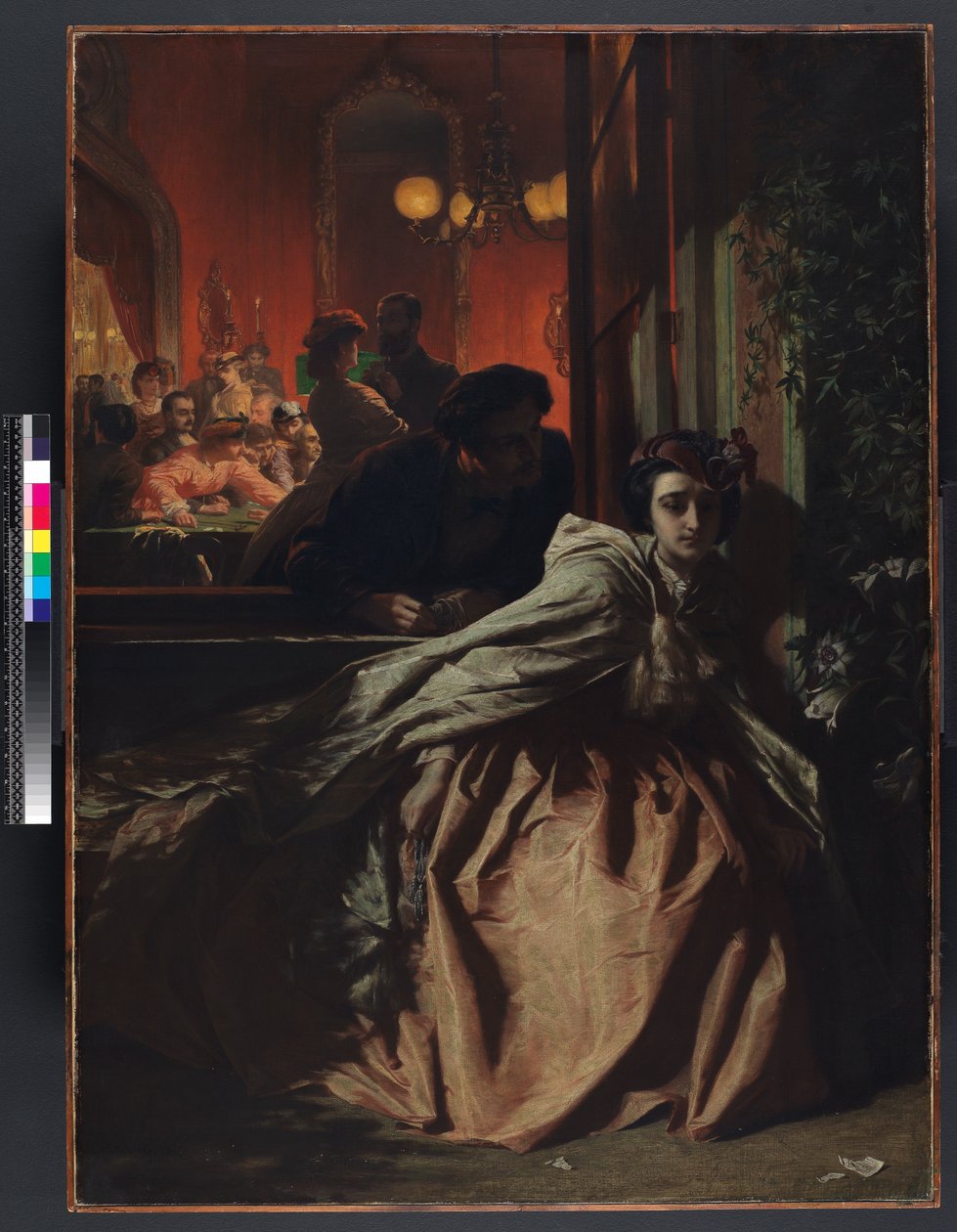 A szélén, 1865 alkotó: Alfred W. Elmore