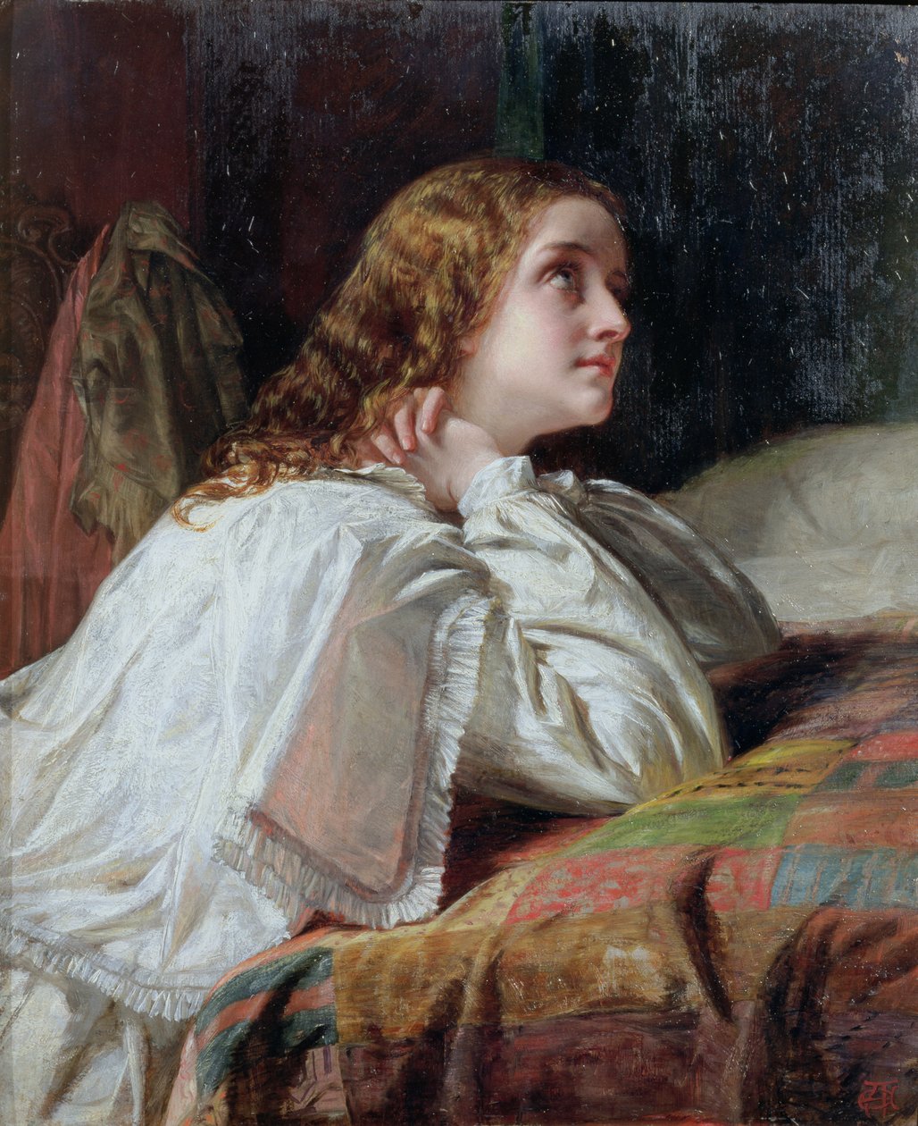 Könyörgés, 1850 körül alkotó: Alfred W. Elmore