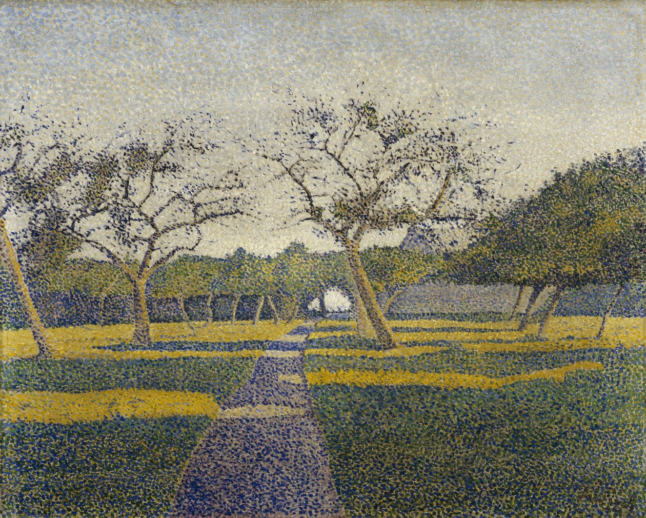 Gyümölcsös a La Louviere -ben alkotó: Alfred William Finch
