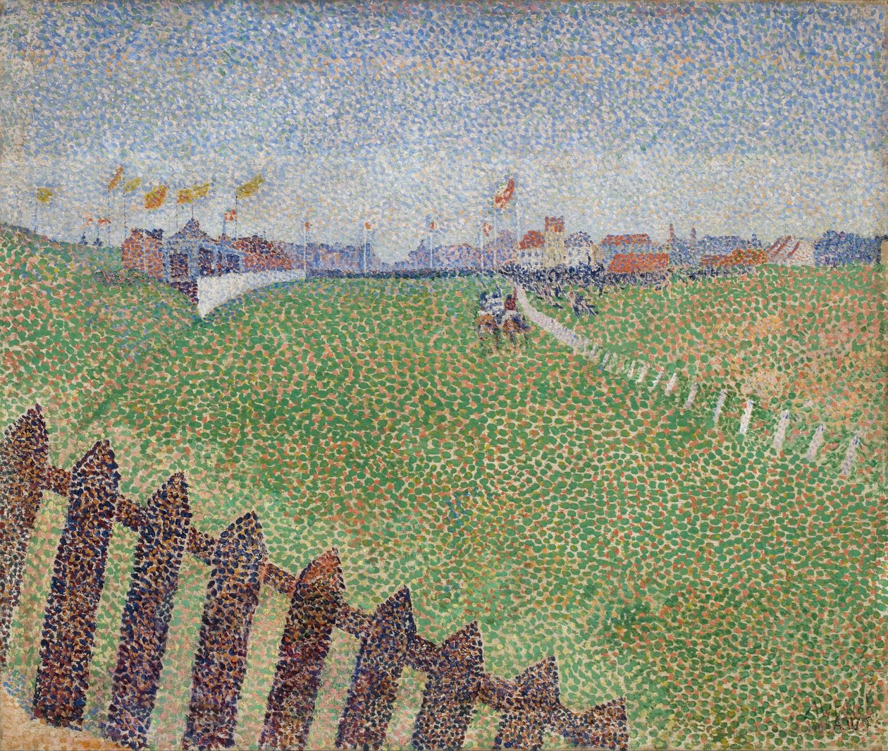 A Wellington versenypálya Drizzle-ben (Ostende) alkotó: Alfred William Finch