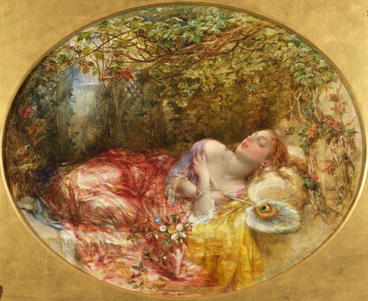 A karkötő, kiállítva 1871-ben alkotó: Alfred Woolmer