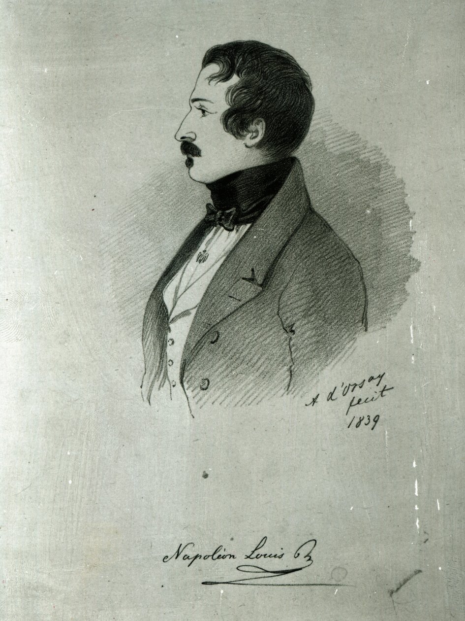 III. Napóleon (1808-73) fiatalember portréja, 1839 alkotó: Alfred d
