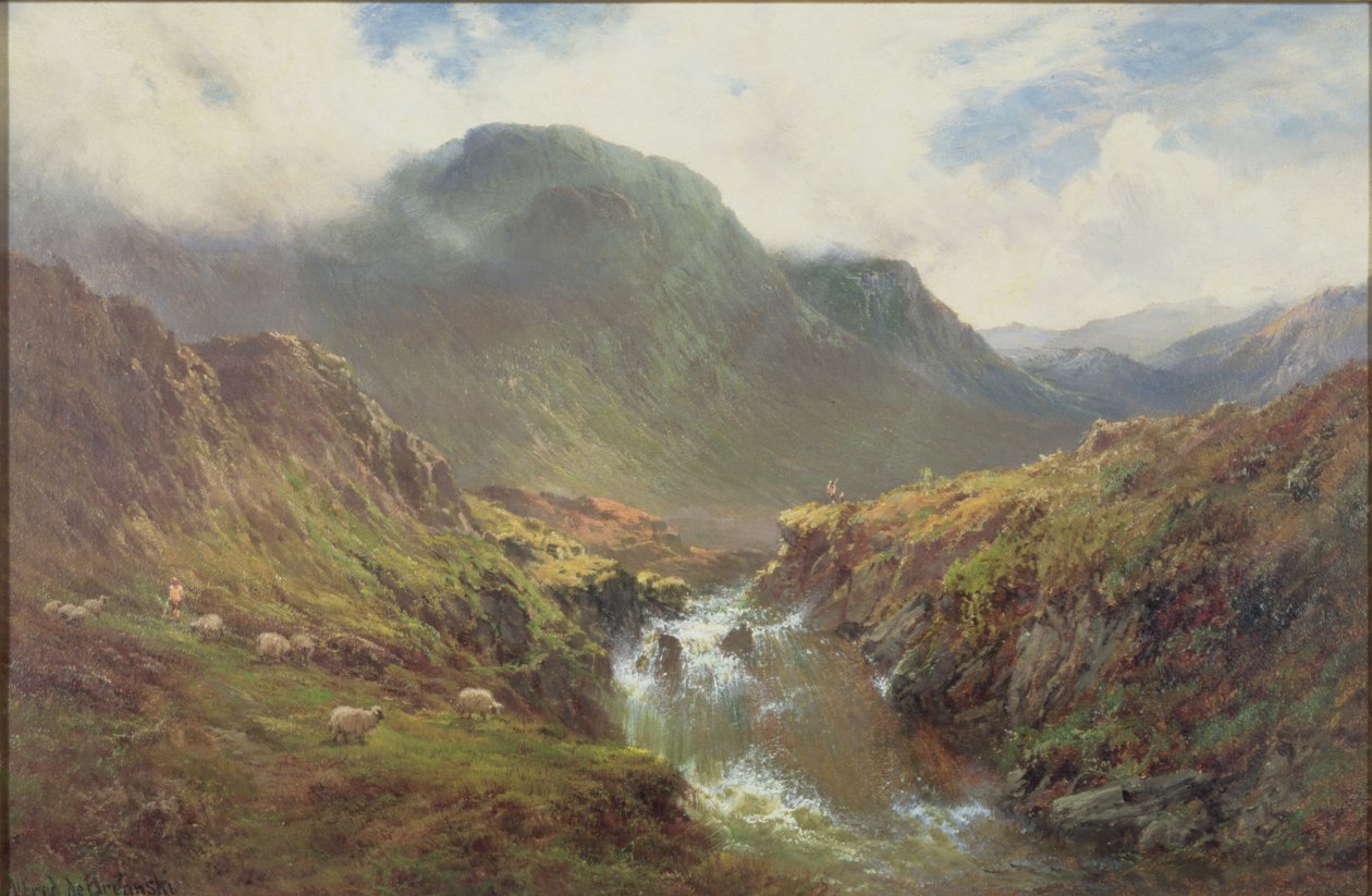 The Falls of Foyers alkotó: Alfred de Breanski