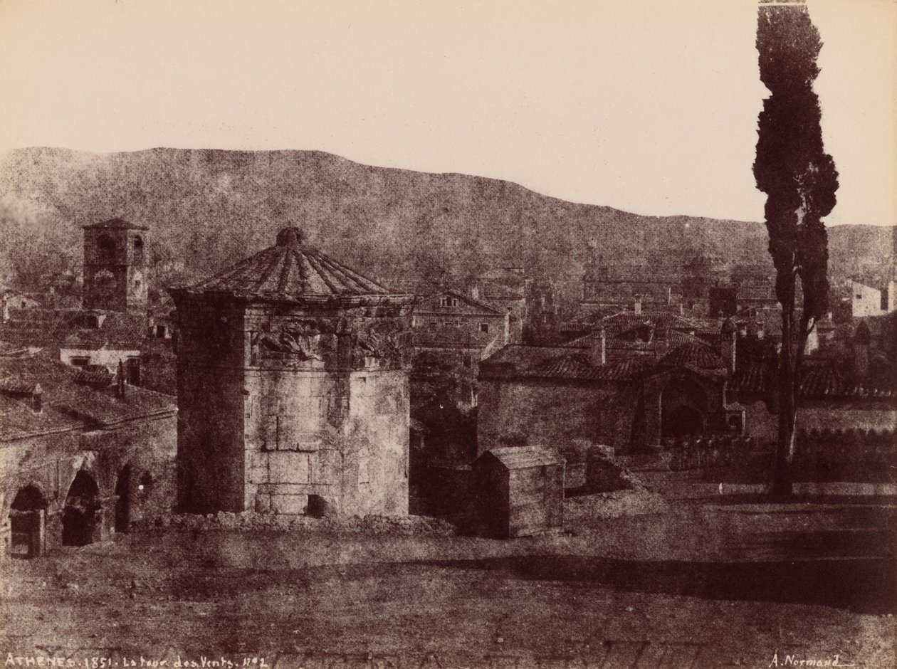 La Tour des Vents, Athenes (A szelek tornya, Athén),1851 (fénykép) alkotó: Alfred Nicolas Normand