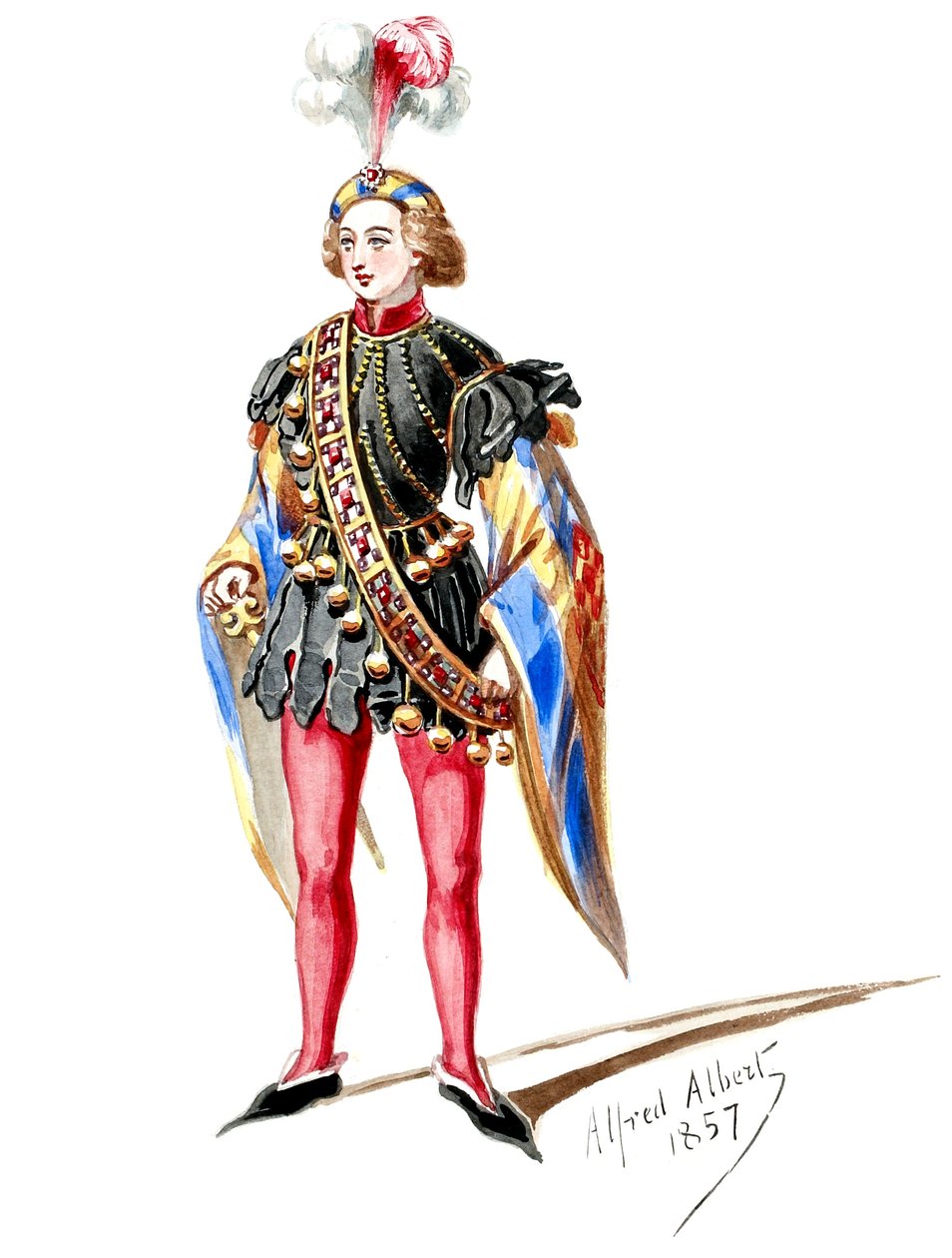 Halévy - La magicienne - jelmezmodellek Alfred Albert által - 09. Page. Nyolc statiszta (retusálva) alkotó: Alfred Albert