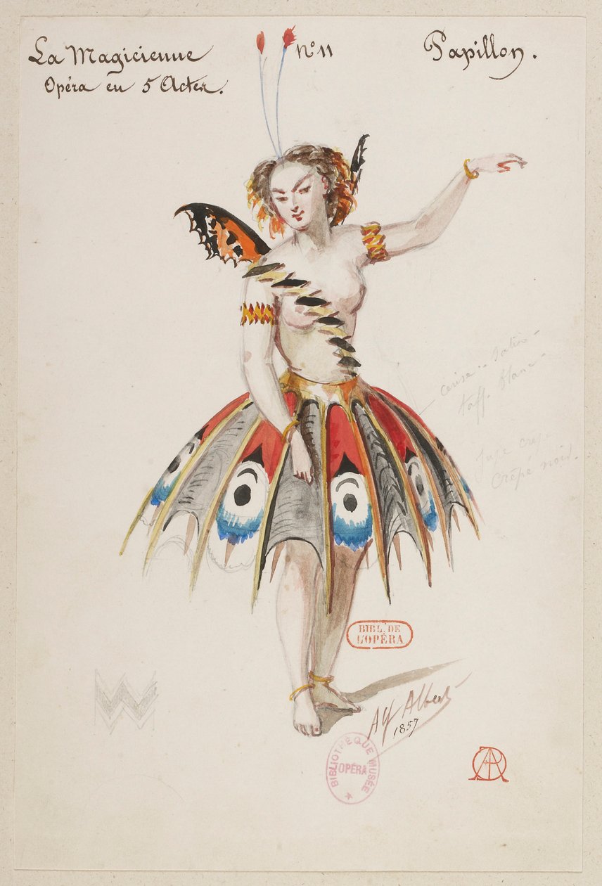 Halévy - La magicienne - jelmezmodellek: Alfred Albert - 11. Pillangó alkotó: Alfred Albert