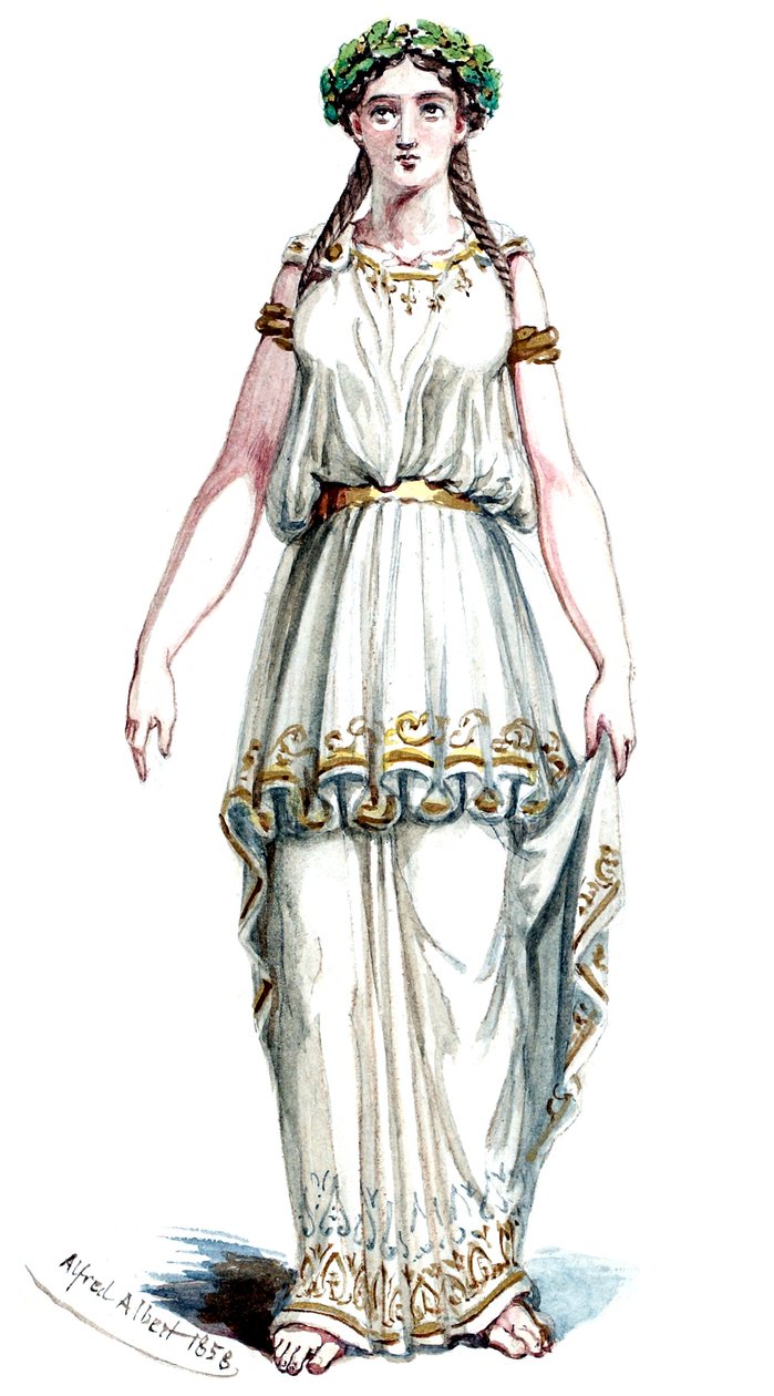 Halévy - La magicienne - jelmezmodellek: Alfred Albert - 21. Mélusine, 3. jelmez (retusálva) alkotó: Alfred Albert