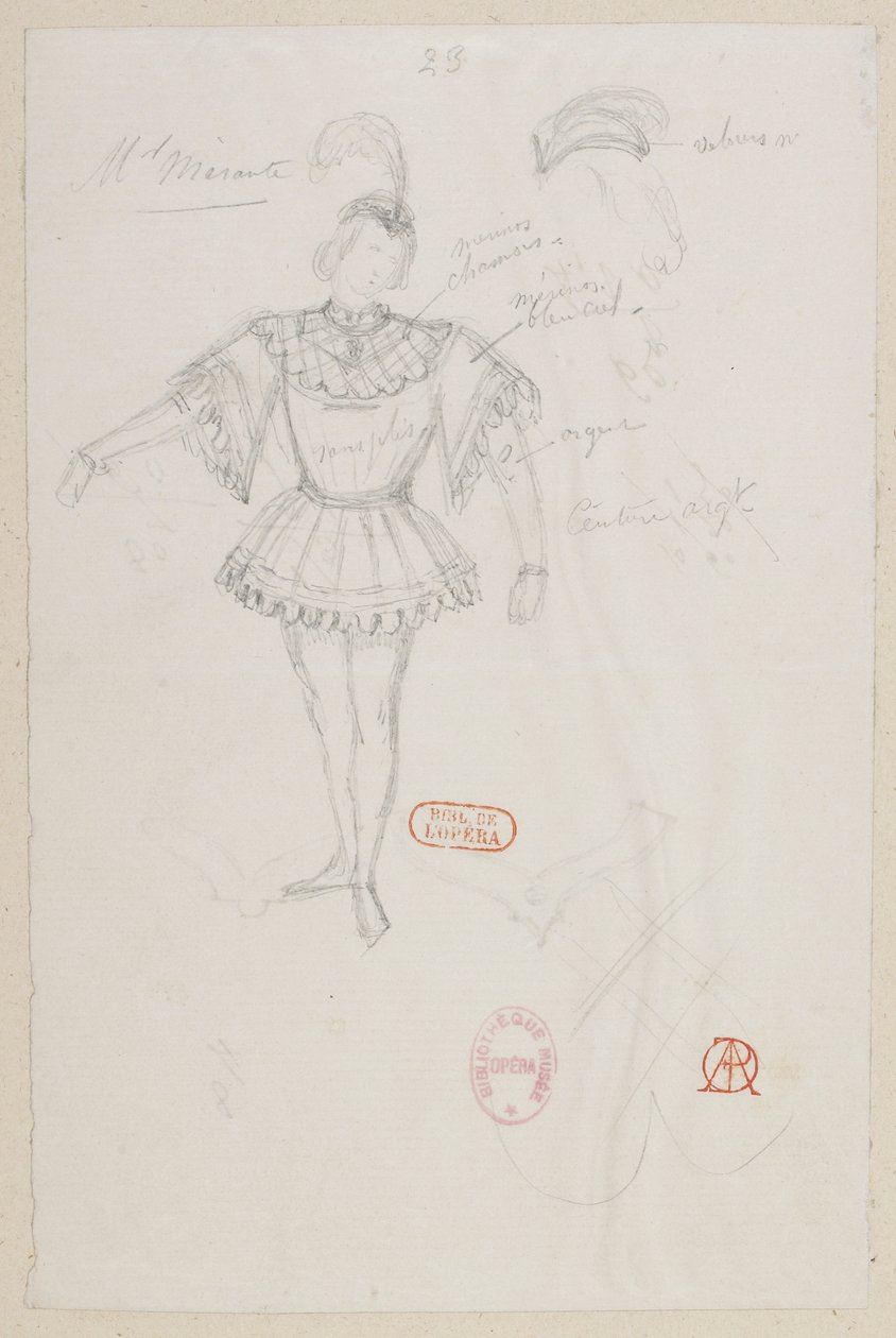 Halévy - La magicienne - jelmezmodellek: Alfred Albert - 23. M. Mérante, (pas de de deux) alkotó: Alfred Albert