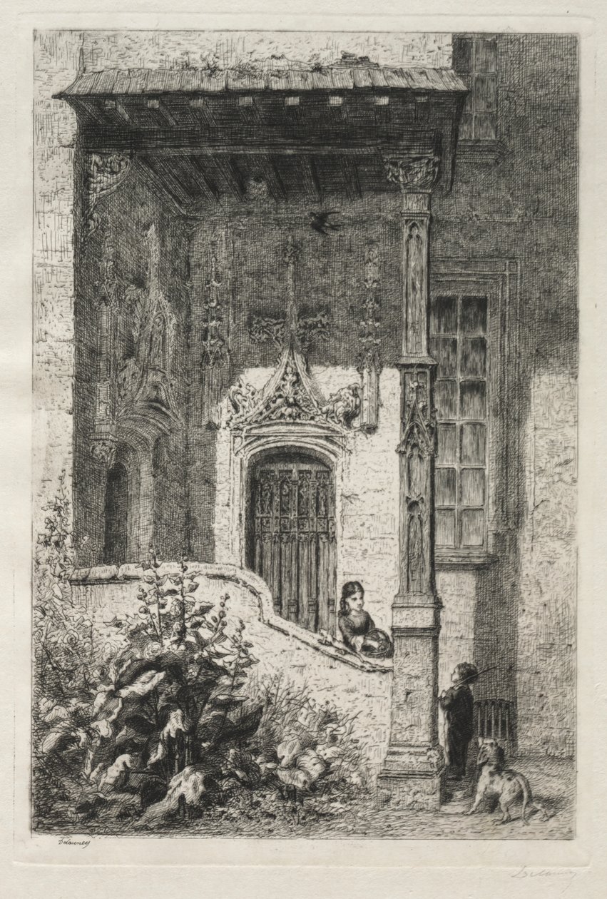 A Fehér Királynőként ismert ház, a Rue St. Hippolyte alkotó: Alfred Alexandre Delauney