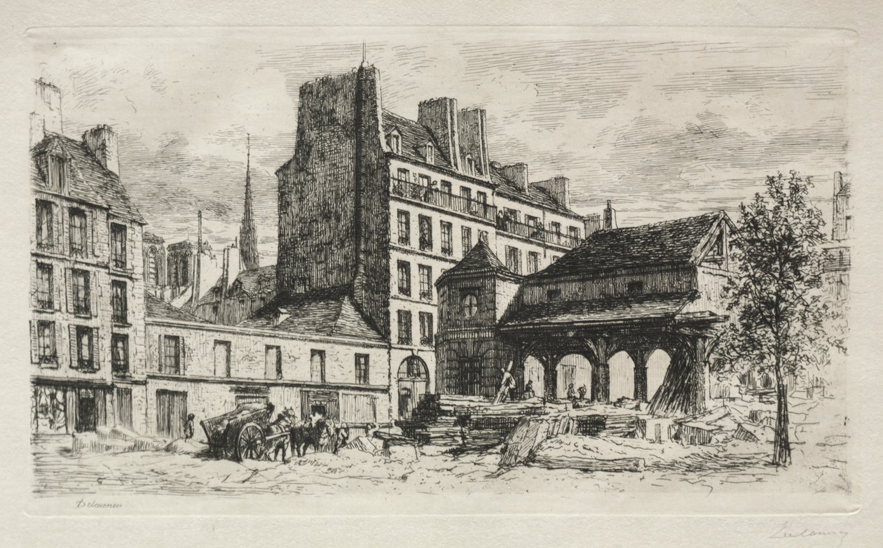 Borjúpiac bontás alatt alkotó: Alfred Alexandre Delauney
