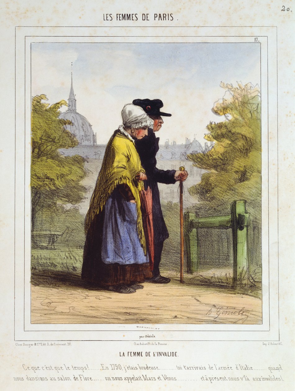 The Woman of Invalids, A párizsi nők, 1841-42 alkotó: Alfred Andre Geniole