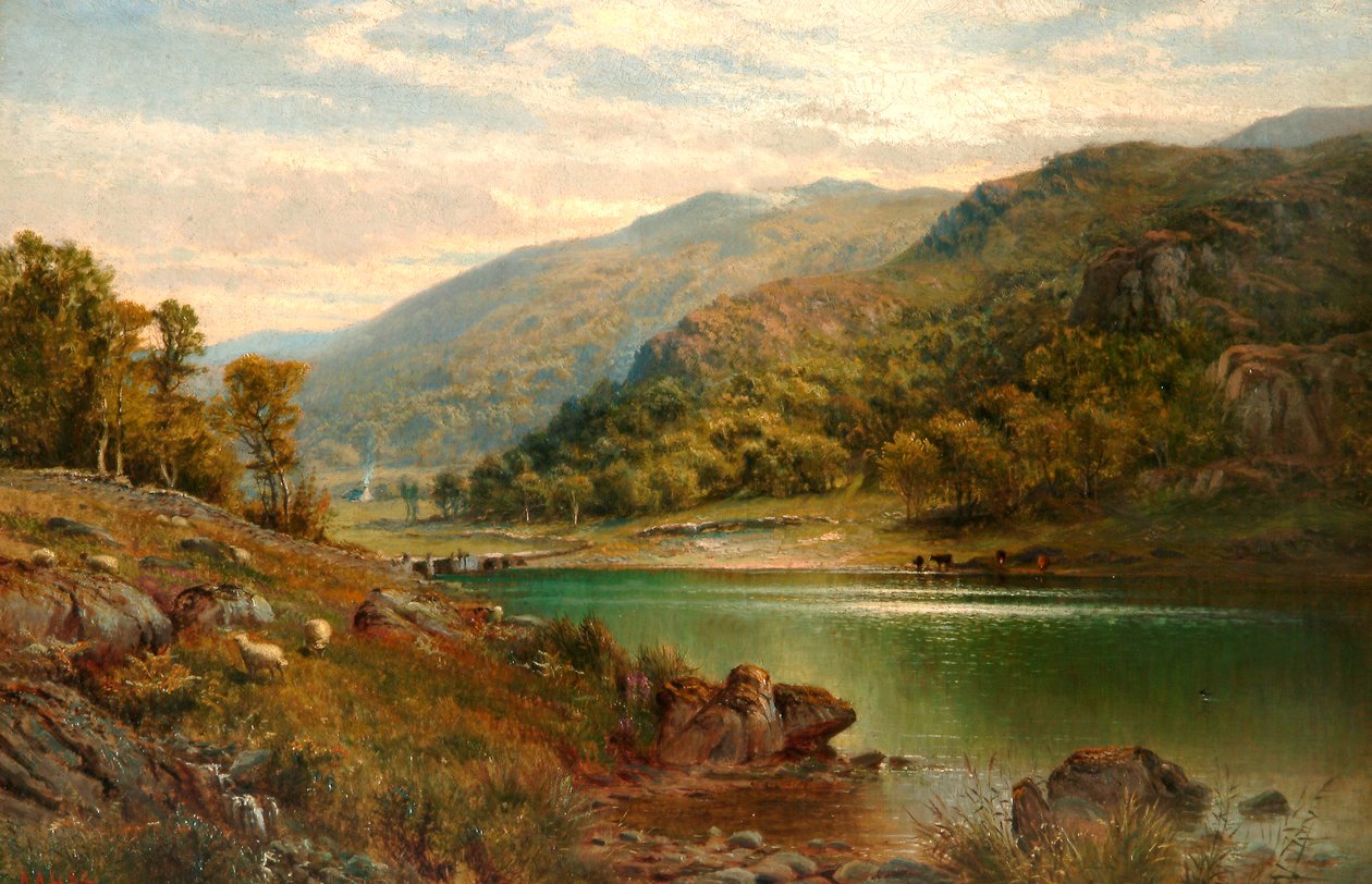 Llyn Mymbyr, Capel Curig, 1882 alkotó: Alfred Augustus Glendening