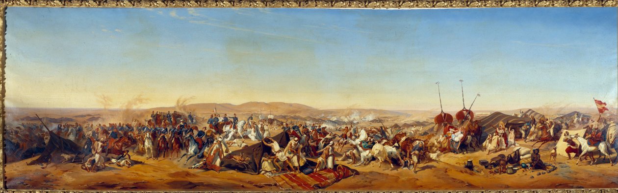 Algéria hódítása (1830-1847): „” Abd el Kader (Abd-el-Kader vagy ibn Muhyi al-Din al-Hasani) (1807-1883) Szmalah (Smala) elfoglalása Aumale hercege által Taguinban alkotó: Alfred Charles Ferdinand Decaen