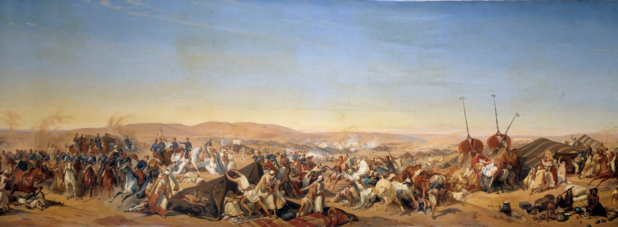 Algéria hódítása (1830-1847): „” Abd el Kader (Abd-el-Kader vagy ibn Muhyi al-Din al-Hasani) (al Din al-Hasani) Smalah (Smala) elfoglalása (1807-1883) Aumale hercege által Taguinban alkotó: Alfred Charles Ferdinand Decaen