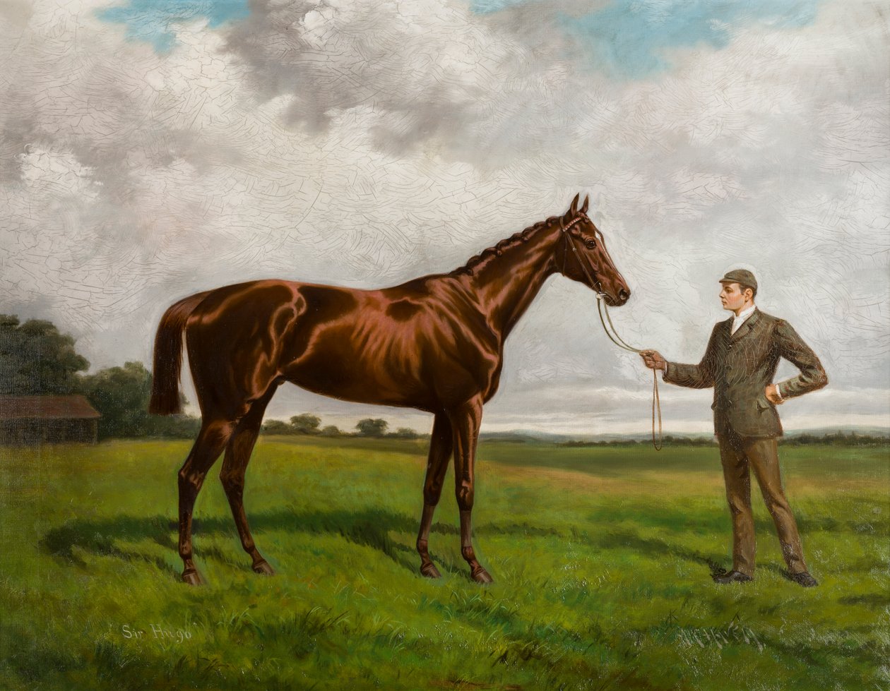 Sir Hugo – az 1892-es Derby győztese, 1875-1928 körül (olaj, vászon) alkotó: Alfred Charles Havell