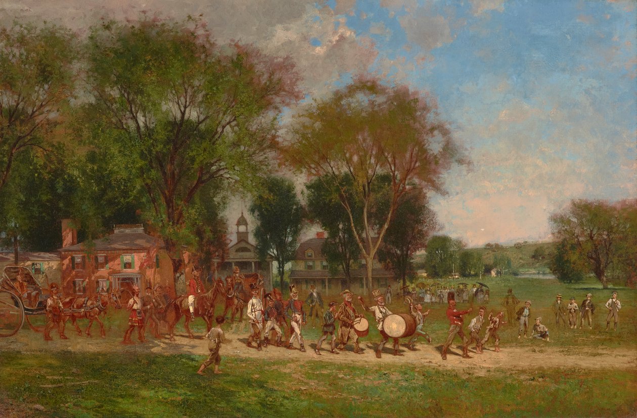 Július negyedikei felvonulás 1886 (Olaj, vászon) alkotó: Alfred Cornelius Howland