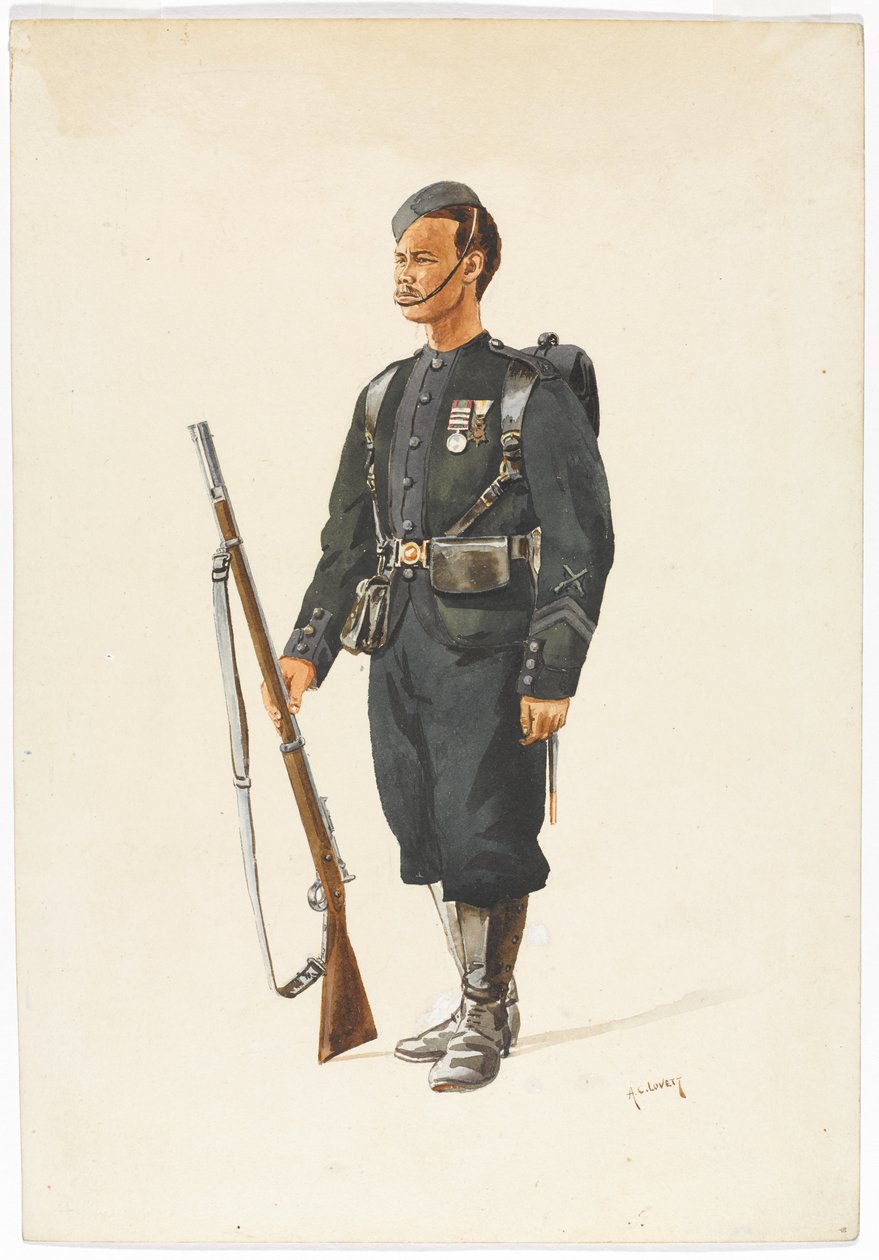 A 4. gurkha ezred puskája menetrendben alkotó: Alfred Crowdy Lovett